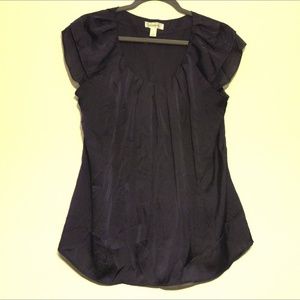 EUC Dress Barn silky sheer short sleeve top